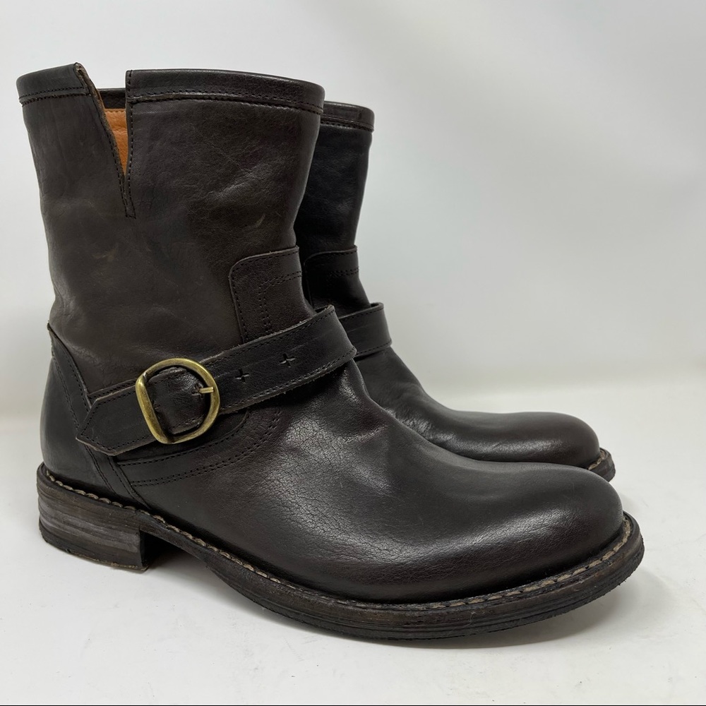 Fiorentini + Baker “Eli” Biker Boot Brown Leather 9.5